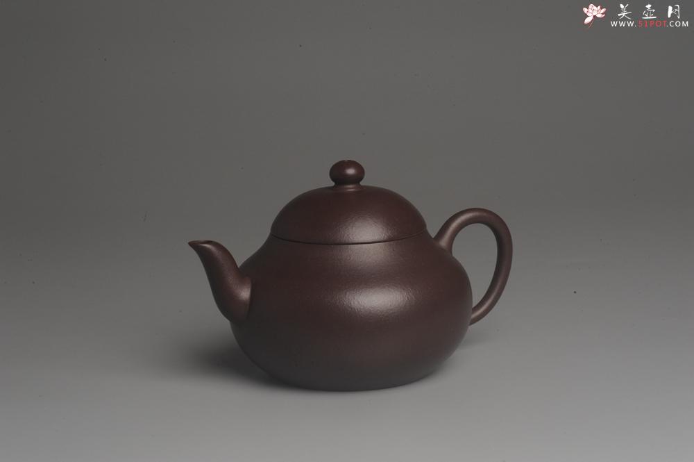 紫砂壶图片：实力派高工龚涛平摹古全手工薄胎老紫泥梨形 泥料特油润 收藏重器 - 全手工紫砂壶网
