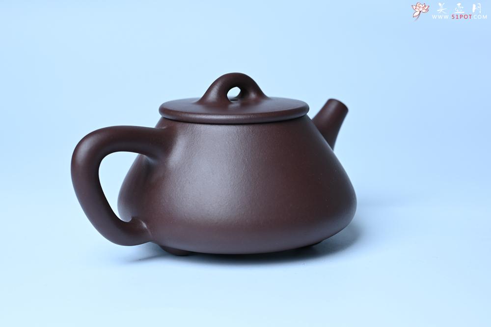 紫砂壶图片：潜力股周小培 特好全手工底槽清平盖石瓢茶壶  壶特好 期待与亲结缘 - 全手工紫砂壶网