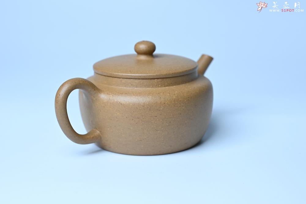 紫砂壶图片：美壶特惠全手工紫砂壶特好段泥桑扁壶 茶壶 茶具 单壶 - 全手工紫砂壶网