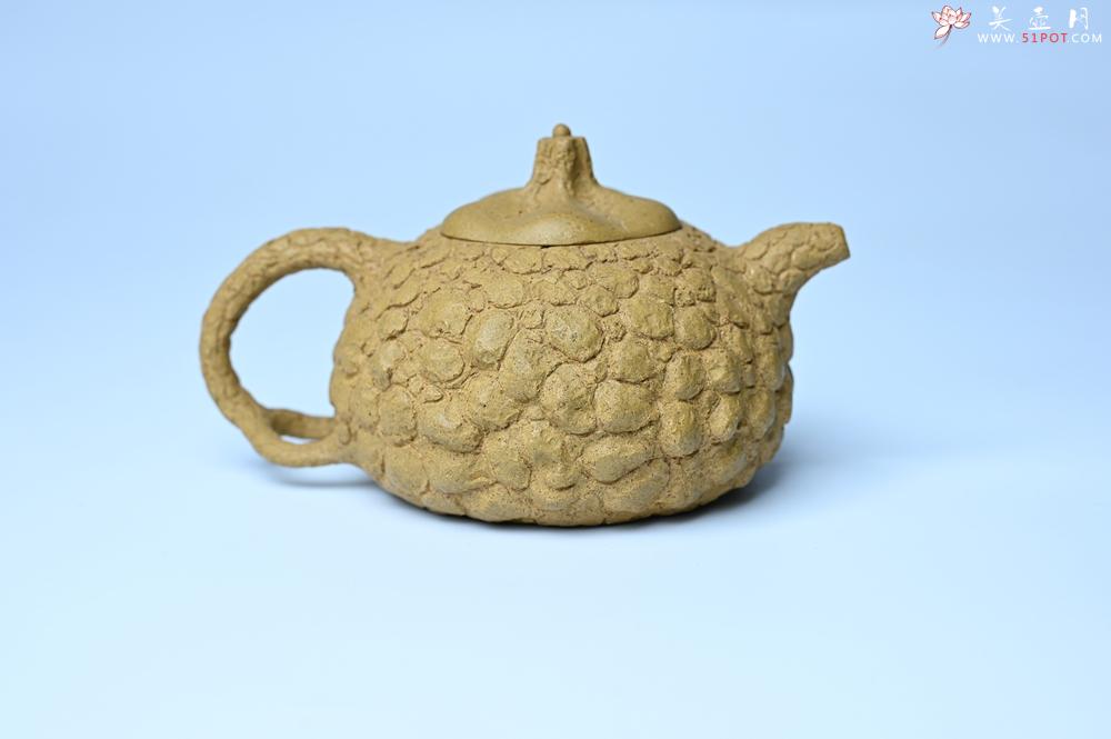 紫砂壶图片：美壶特惠 全手工黄段供春 肌理有老树瘿的感觉 灰常赞 - 全手工紫砂壶网