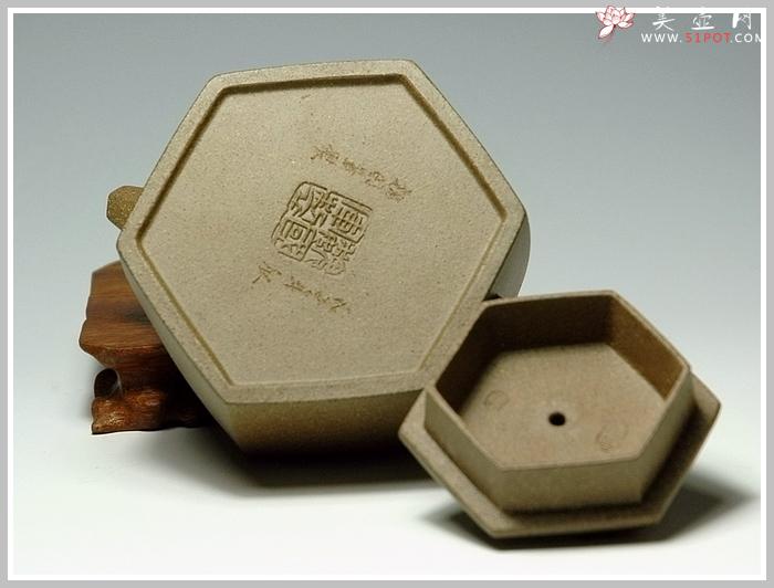 紫砂壶图片：牛盖六方 - 美壶网