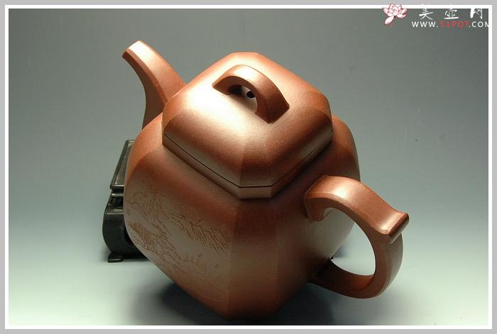 紫砂壶图片：全手八方福壶 - 美壶网