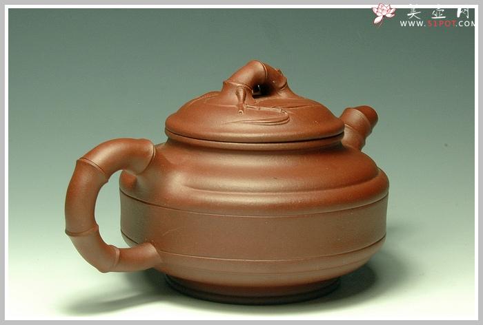 紫砂壶图片：双线竹古 - 美壶网