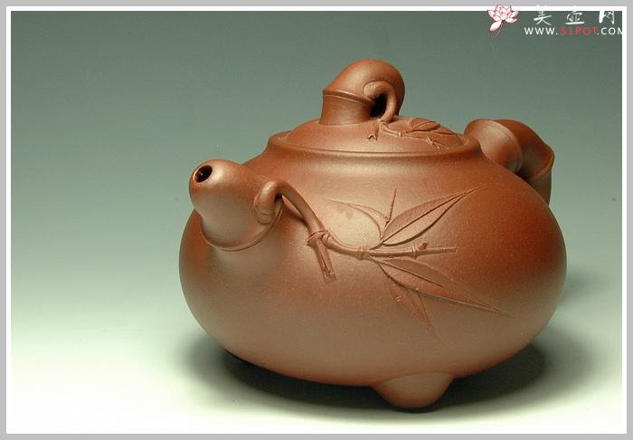 紫砂壶图片：竹韵 - 美壶网