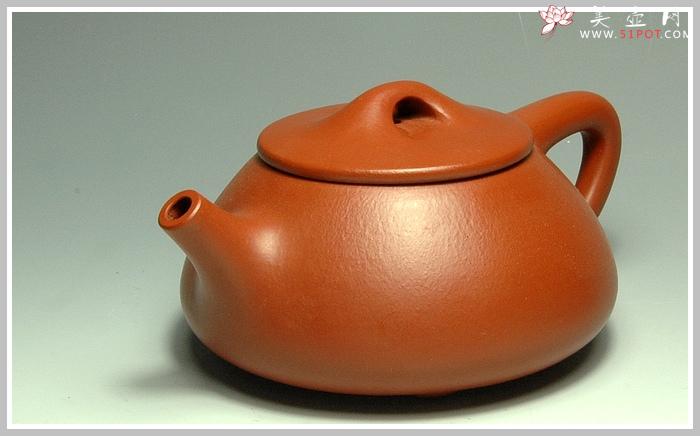 紫砂壶图片：朱泥石瓢 - 美壶网