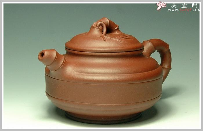 紫砂壶图片：双线竹古 - 美壶网