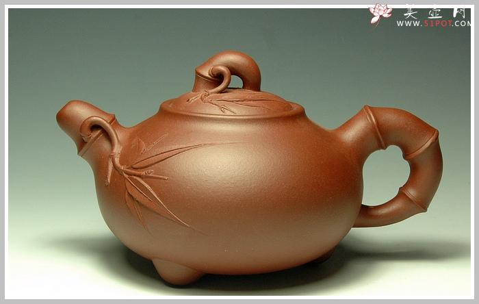 紫砂壶图片：竹韵 - 美壶网