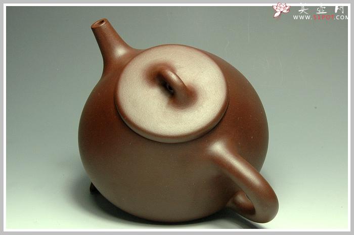 紫砂壶图片：紫泥子冶石瓢 - 美壶网