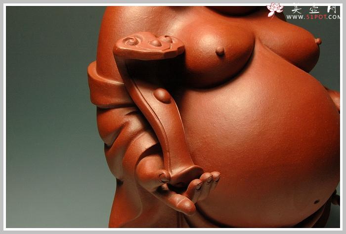 紫砂壶图片：如意弥勒 - 美壶网