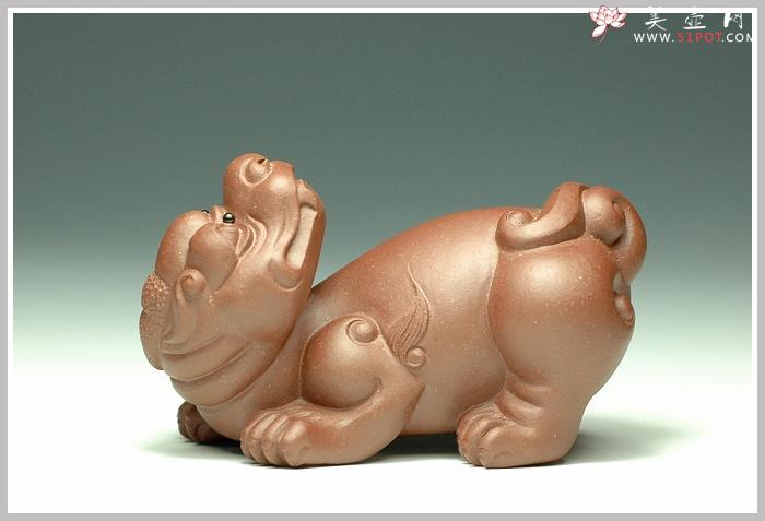 紫砂壶图片:回头貔貅 - 美壶网