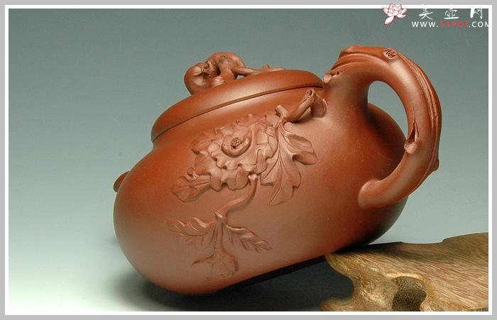 紫砂壶图片：牡丹 - 美壶网