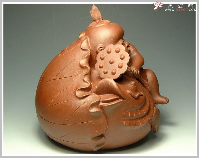 紫砂壶图片：连年有余 - 美壶网