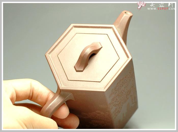 紫砂壶图片：高六方 欣赏 - 美壶网