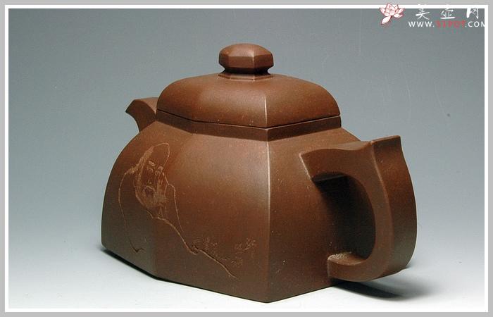 紫砂壶图片：扁六方 - 美壶网