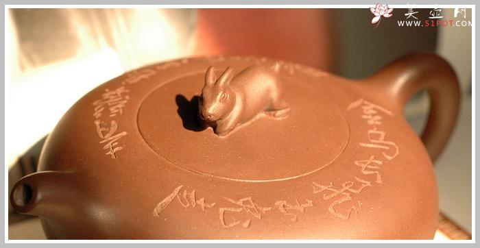 紫砂壶图片：旺兔吉祥壶 - 美壶网