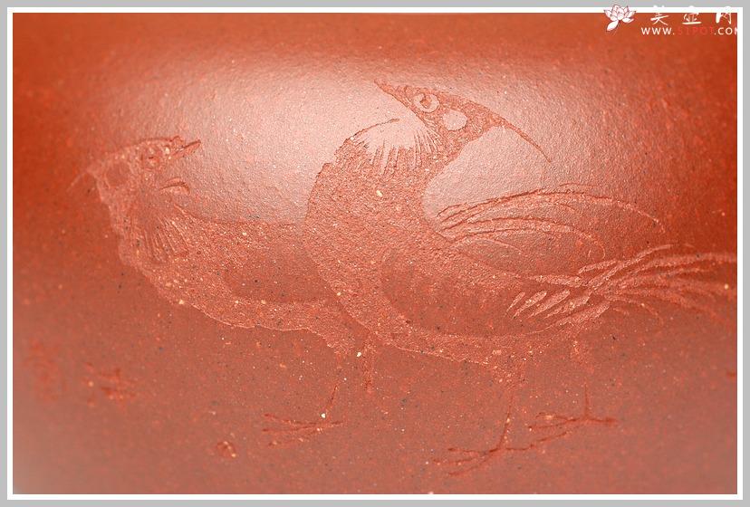 紫砂壶图片：范小君刻 飞 - 美壶网