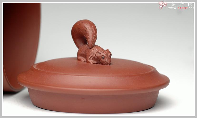 紫砂壶图片：松鼠葡萄杯 - 美壶网