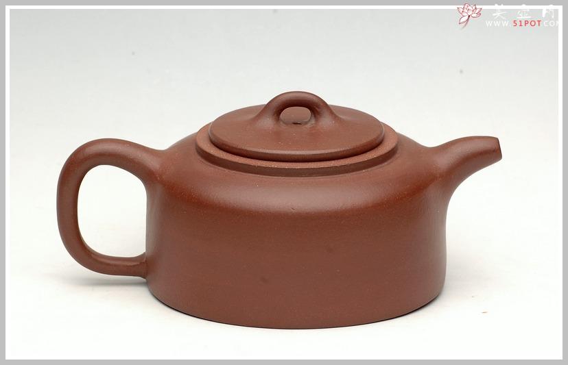 紫砂壶图片：全手紫泥井栏-古味 - 美壶网