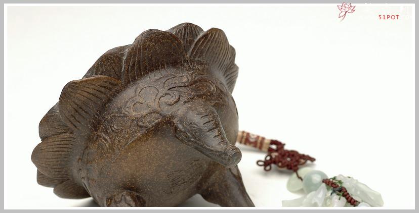 紫砂壶图片：象腿莲花座香炉 - 美壶网