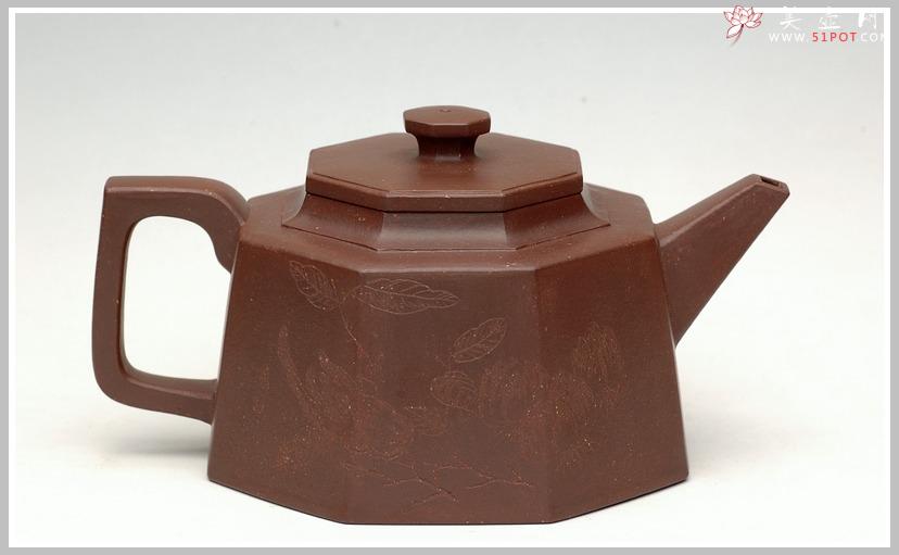 紫砂壶图片：全手大八方壶 - 美壶网