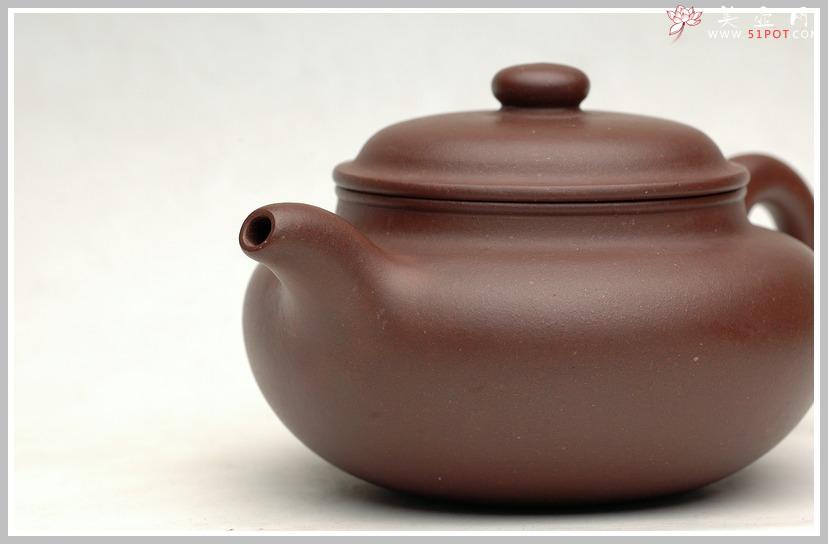 紫砂壶图片：全手一捺底刹瓦成型之仿古 - 美壶网