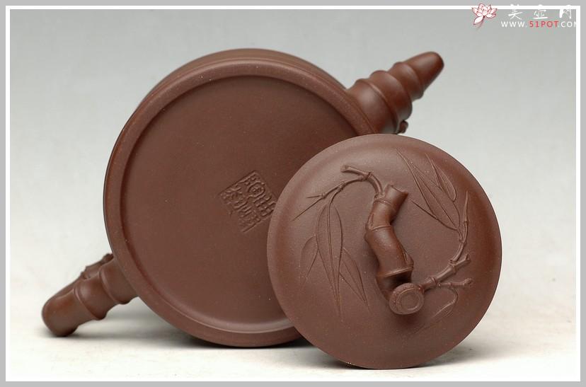 紫砂壶图片：曲峰花货精品 小竹段 - 美壶网