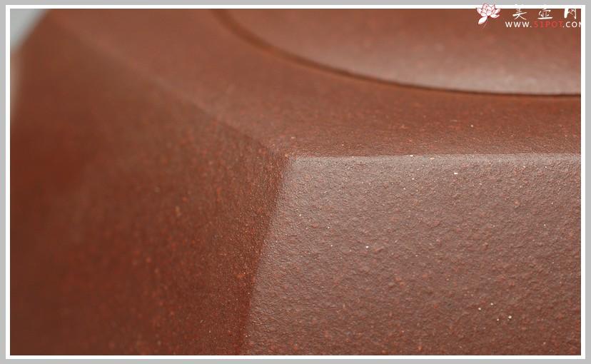 紫砂壶图片：老紫泥 龙禧六方 - 美壶网