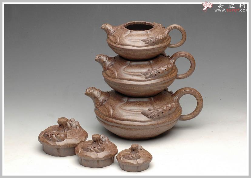 紫砂壶图片：窑变之美 风卷葵 - 美壶网