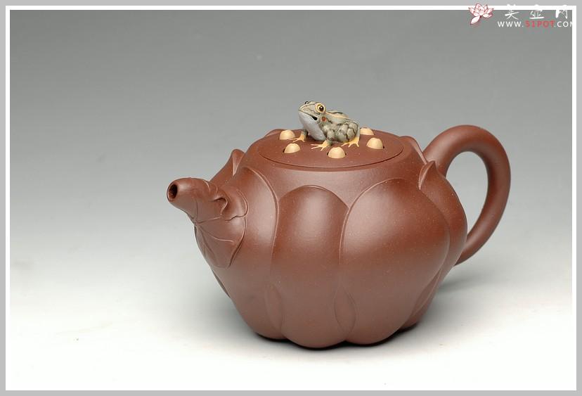 紫砂壶图片：紫泥莲子套壶 - 美壶网