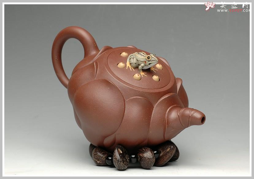 紫砂壶图片：紫泥莲子套壶 - 美壶网