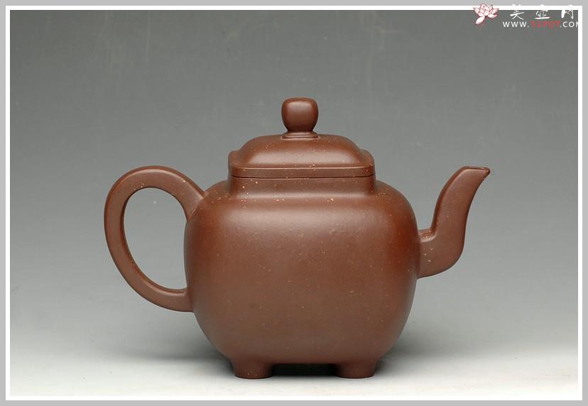 紫砂壶图片：四足方壶 - 美壶网