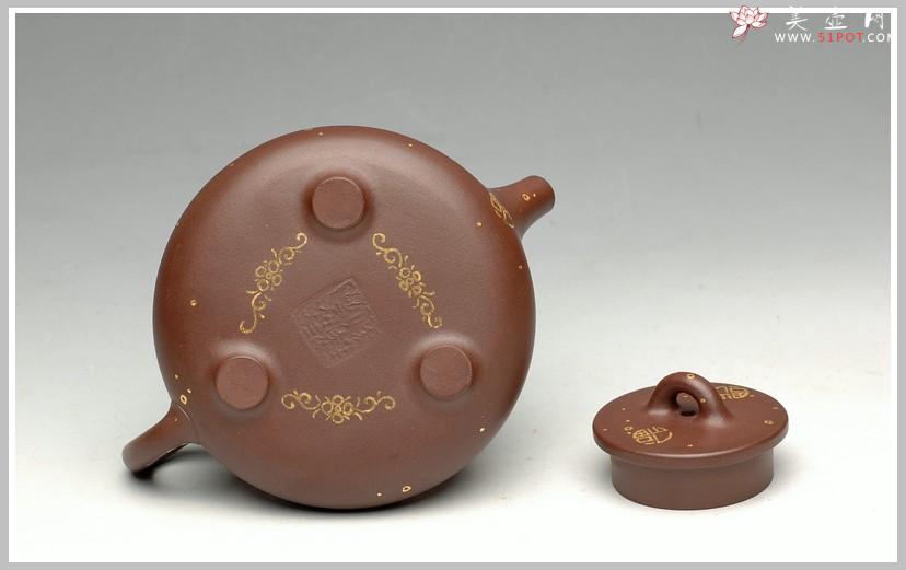 紫砂壶图片：金福 小子冶石瓢 - 美壶网