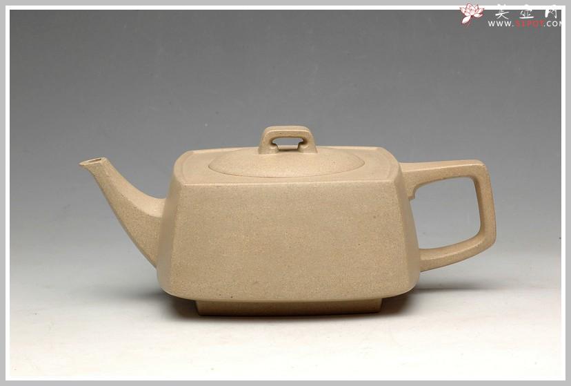 紫砂壶图片：优质本绿 全手精品砂四方 - 美壶网