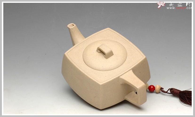 紫砂壶图片：优质本绿 全手精品砂四方 - 美壶网