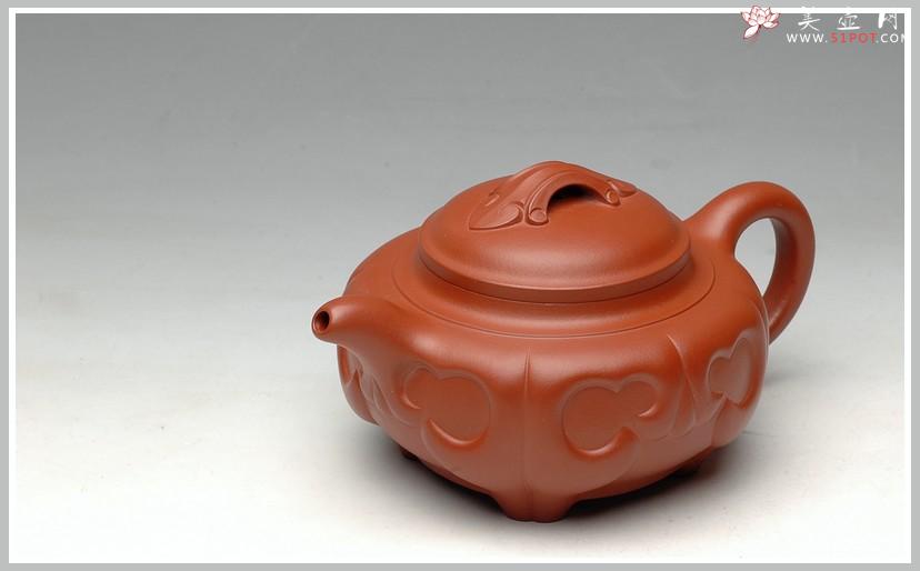 紫砂壶图片：赵庄红泥 经典代表作 四季如意 - 美壶网