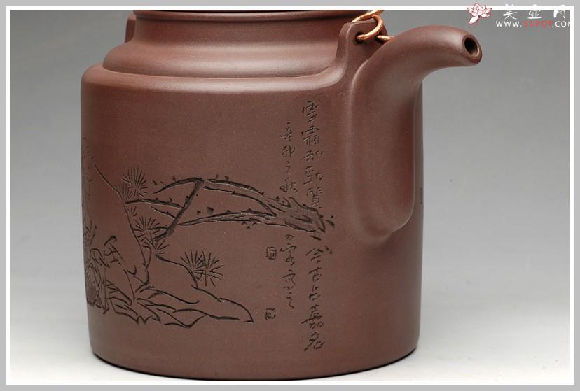 紫砂壶图片：一厂老拼紫 洋桶 - 美壶网