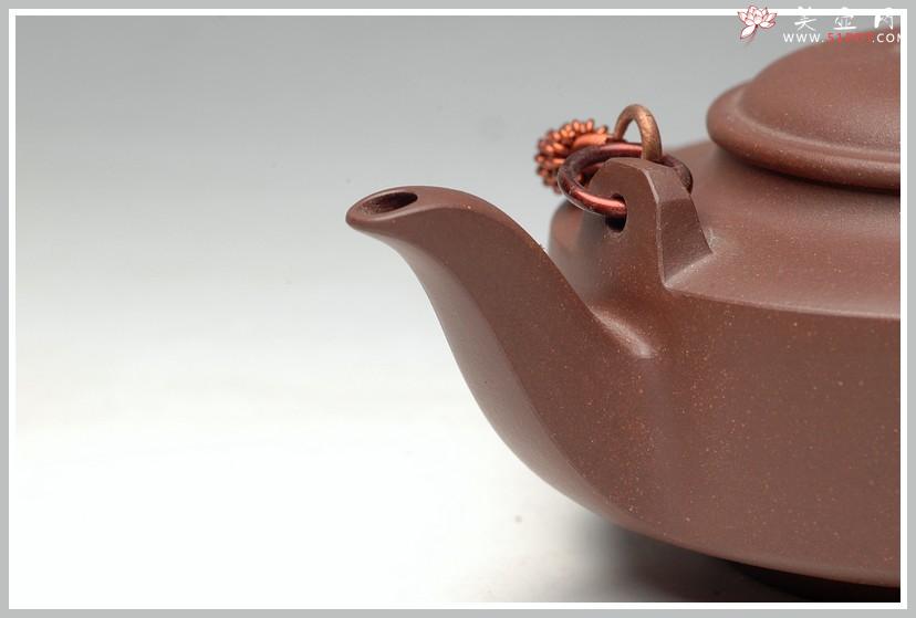 紫砂壶图片:老紫泥 金蟾小提梁 - 美壶网