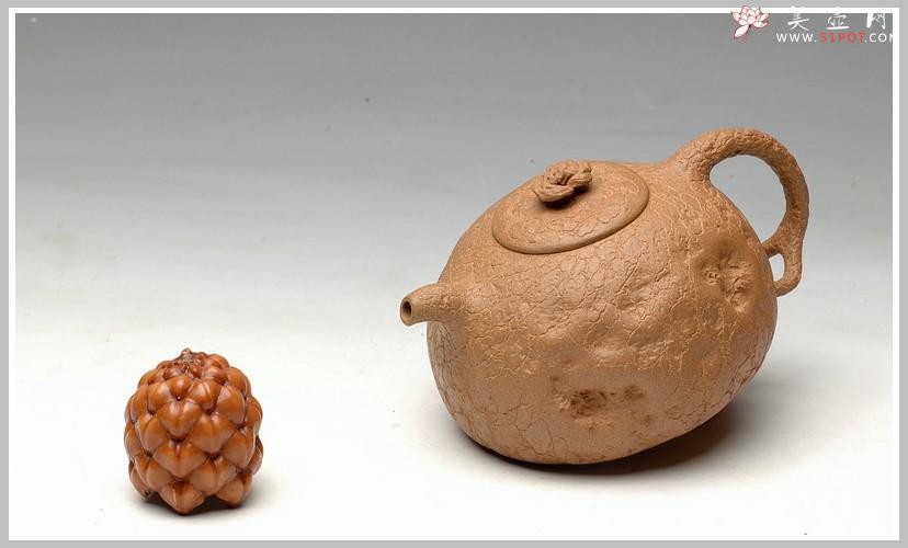 紫砂壶图片：夏立 全手小供春 - 美壶网