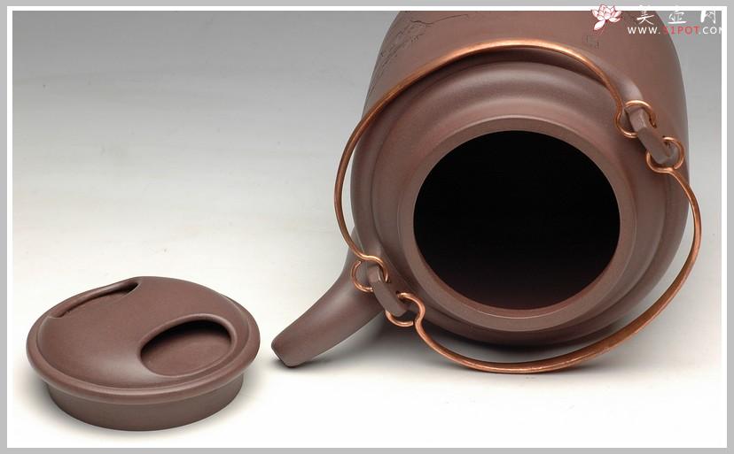 紫砂壶图片：一厂老拼紫 洋桶 - 美壶网