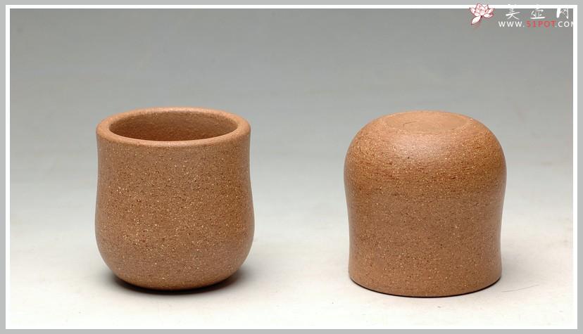 紫砂壶图片：几个优质好料手工杯 红皮龙 段泥 紫泥 朱泥 - 美壶网