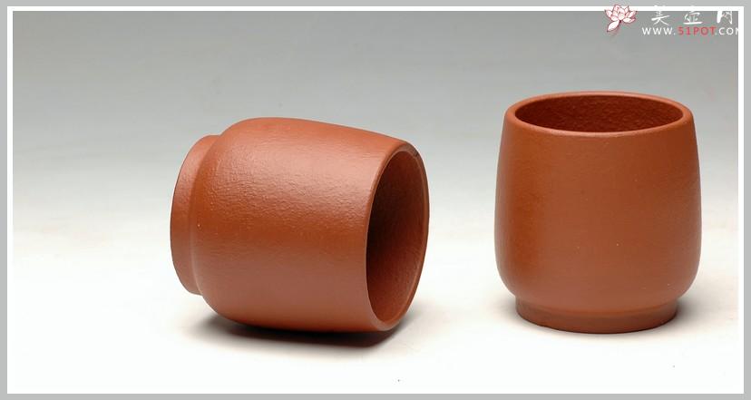 紫砂壶图片：几个优质好料手工杯 红皮龙 段泥 紫泥 朱泥 - 美壶网