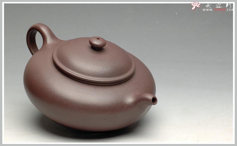 紫砂壶图片：优质青灰泥 线条灵动 圆珠 - 美壶网