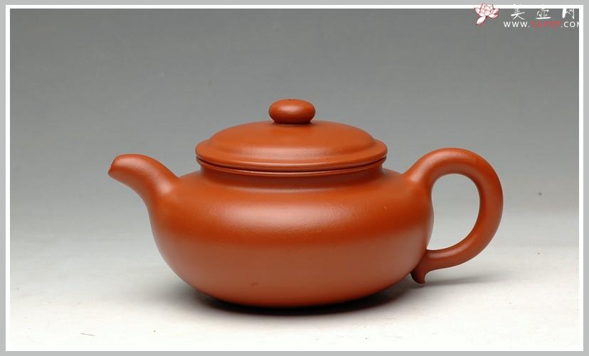 紫砂壶图片:气度不凡、实力体现 全手仿古 赵庄朱泥 - 美壶网