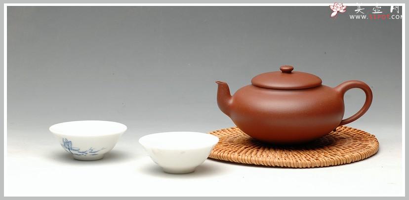 紫砂壶图片：清秀 雅致 婉约之全手一捺底清缘 实力尹君峰 - 美壶网