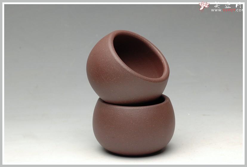 紫砂壶图片：几个优质好料手工杯 红皮龙 段泥 紫泥 朱泥 - 美壶网