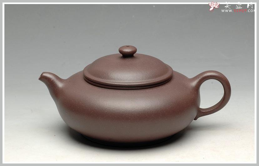 紫砂壶图片：优质青灰泥 线条灵动 圆珠 - 美壶网