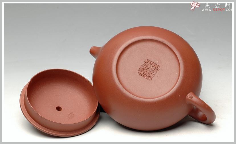 紫砂壶图片：温润如玉 追慕大亨 全手扁腹 - 美壶网