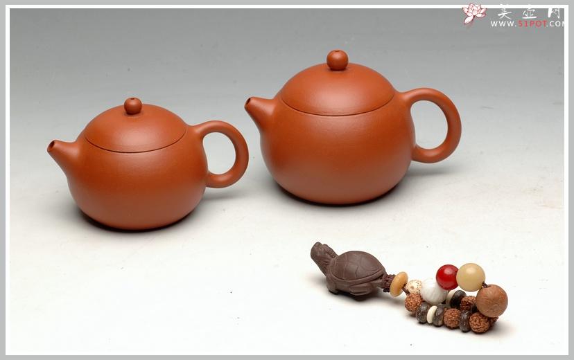 紫砂壶图片：紫砂爱好者必入之全手倒把西施 优质好朱泥 - 美壶网