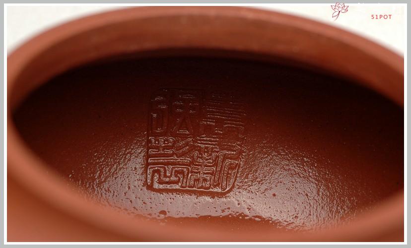 紫砂壶图片:妍丽清雅 墨陶装饰 全手紫泥合欢 - 美壶网