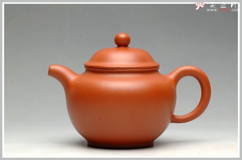 紫砂壶图片：冬日必备朱泥小壶 全手利器 全手小掇只 - 美壶网